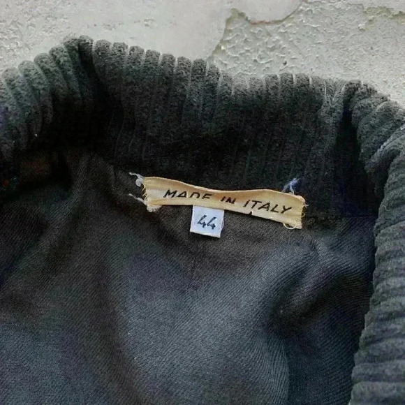 Made in Italy Wool Buttoned Blazer Coat Jacket Speckled Green Black IT 44 US 10 - Picture 6 of 7